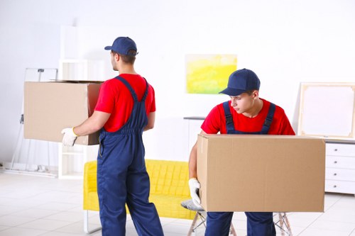Student removal van prepared for a move in Kensington