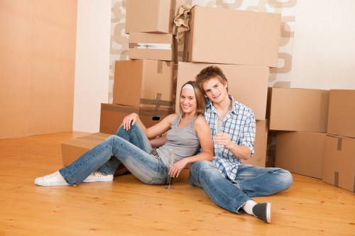 Office removals team planning a Kensington business relocation