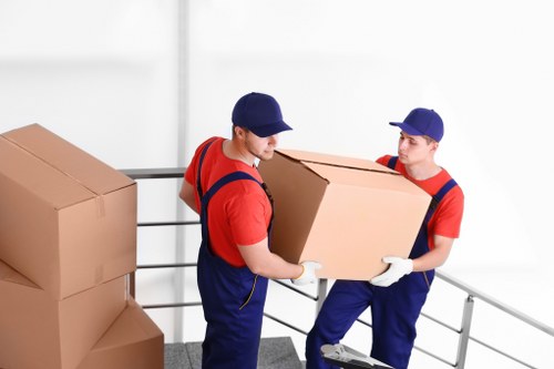 Office relocation using a removal van in Kensington