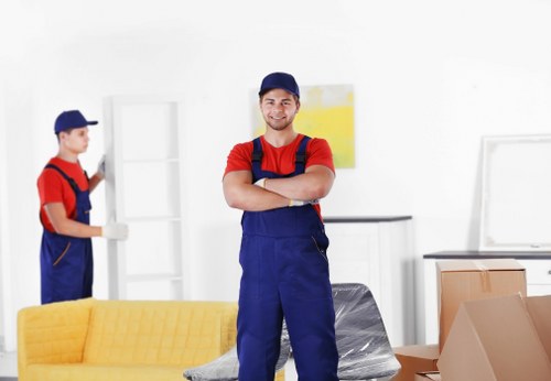 Moving team preparing a Kensington home relocation