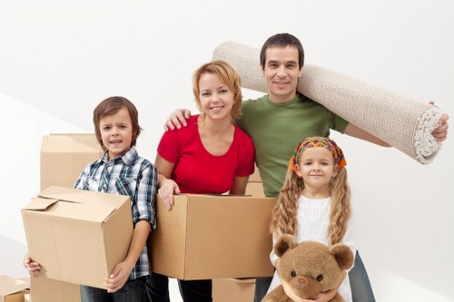 Careful packing and loading during a Kensington removal
