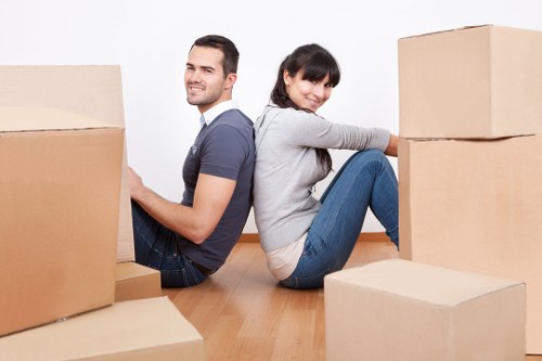 Secure packing materials used for office removals in Kensington