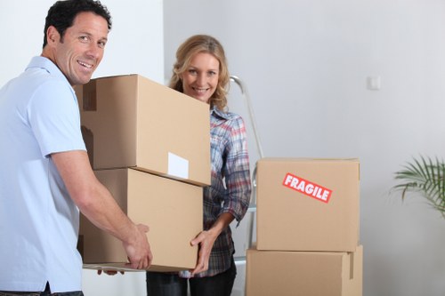 Careful separation of recycling streams during a Kensington property move